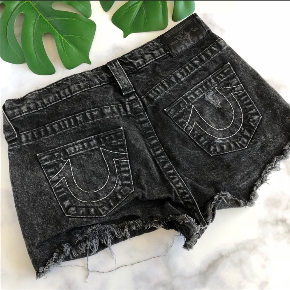 High Rise Cut Off Jean Shorts